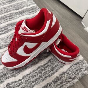 Nike Red and White Sneakers